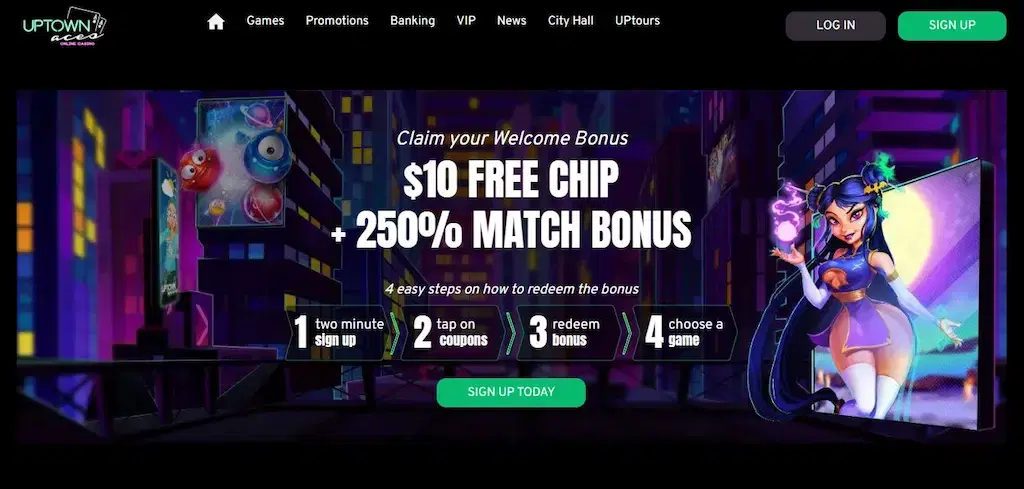 Uptown Pokies Game Lobby